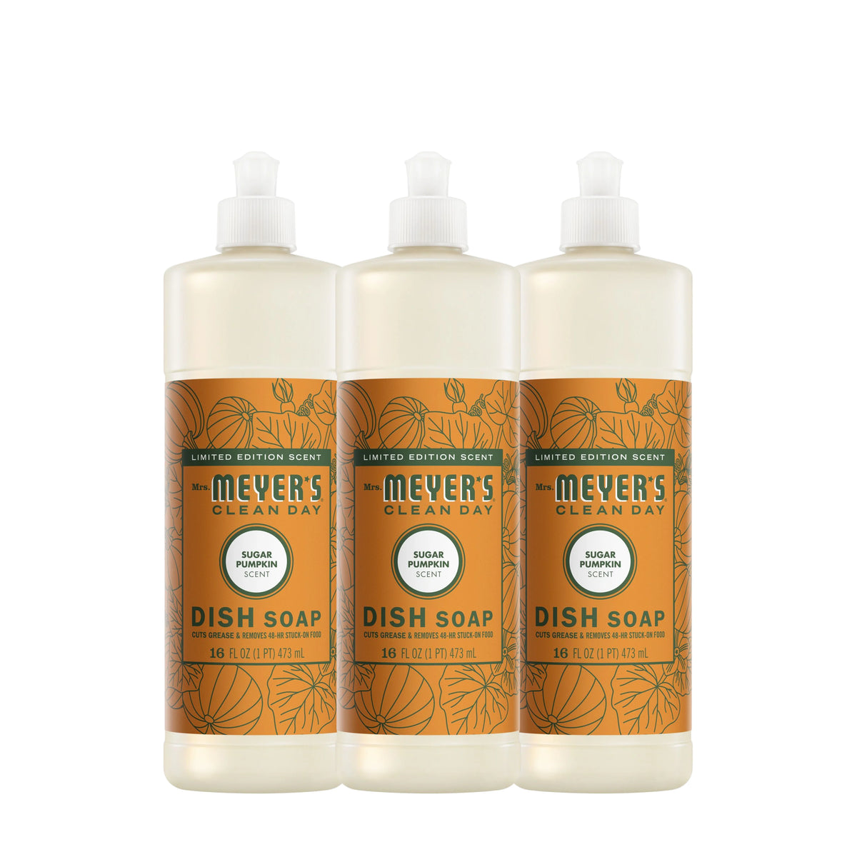 Sugar Pumpkin Dish Soap 3-count Bundle