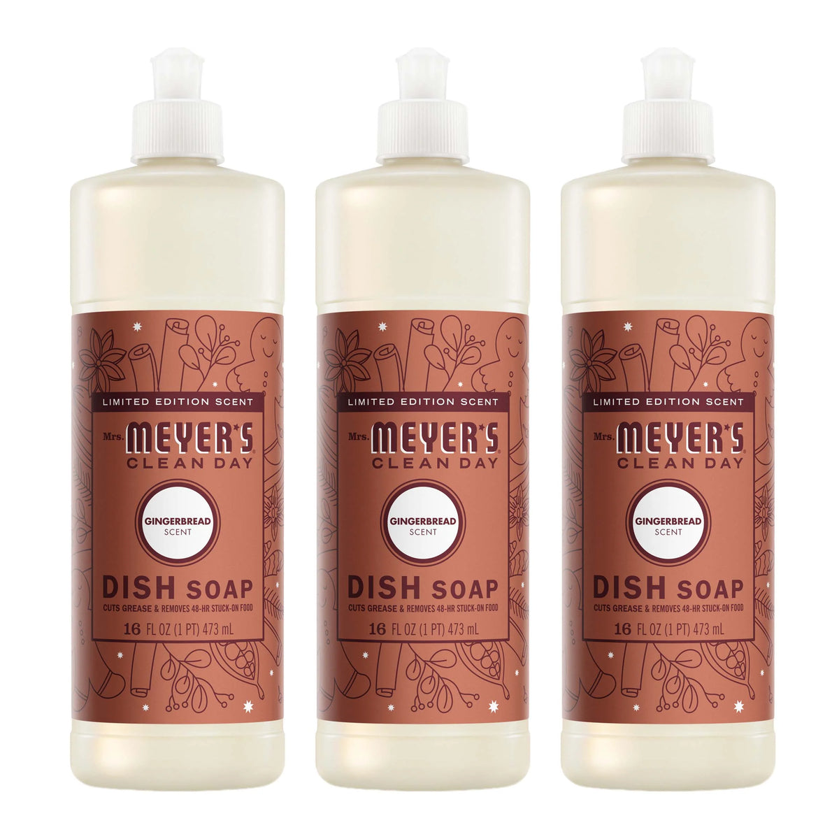 Gingerbread Dish Soap 3-count Bundle