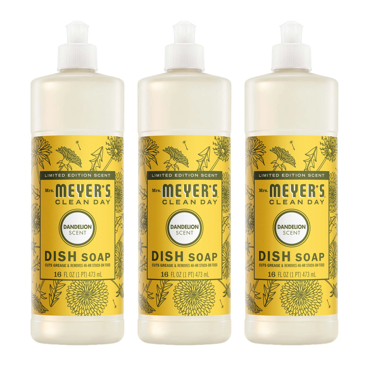 Dandelion Dish Soap 3-count Bundle